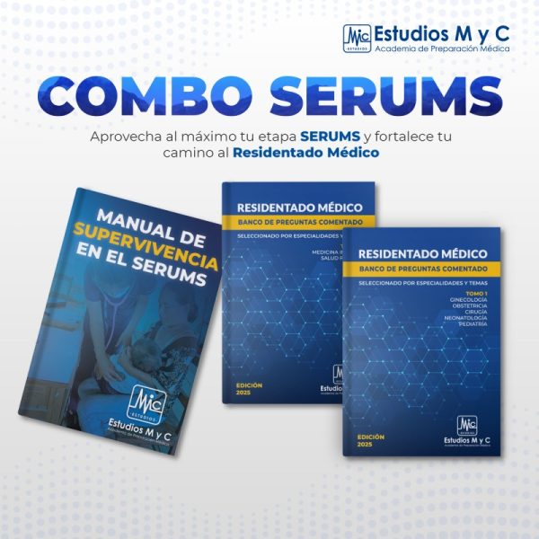 Combo Manual SERUMS y Banco Residentado Médico 2025